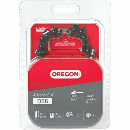 OREGON CUTTING Oregon AdvanceCut 18 In. 66 Drive Link Chainsaw Chain D66